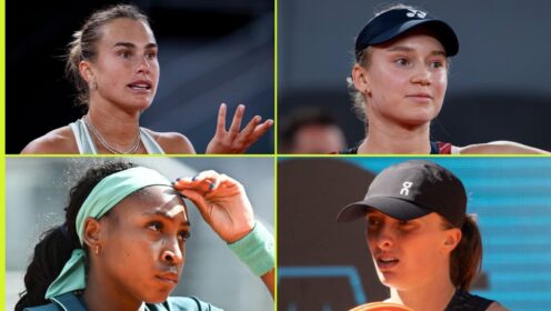 Aryna Sabalenka, Elena Rybakina, Coco Gauff and Iga Swiatek in Madrid