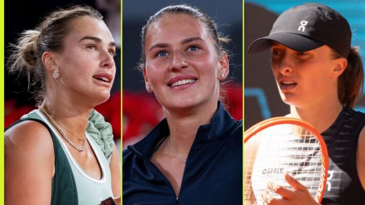 Aryna Sabalenka, Marta Kostyuk and Iga Swiatek in Madrid