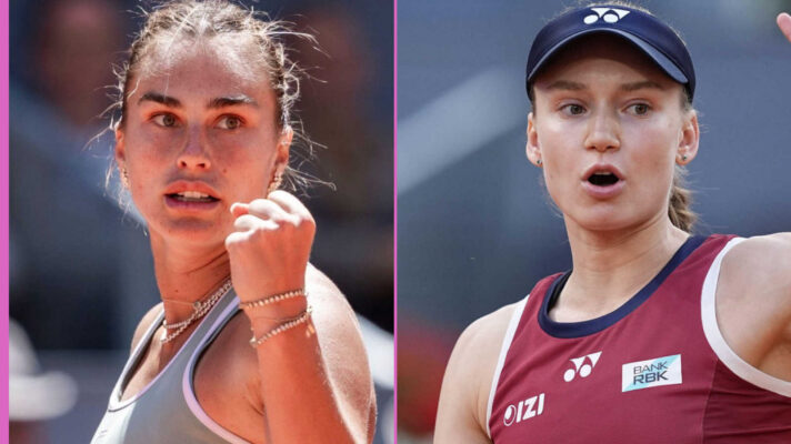 Pictured: Aryna Sabalenka and Elena Rybakina