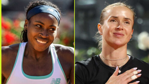 Pictured: Coco Gauff and Elina Svitolina