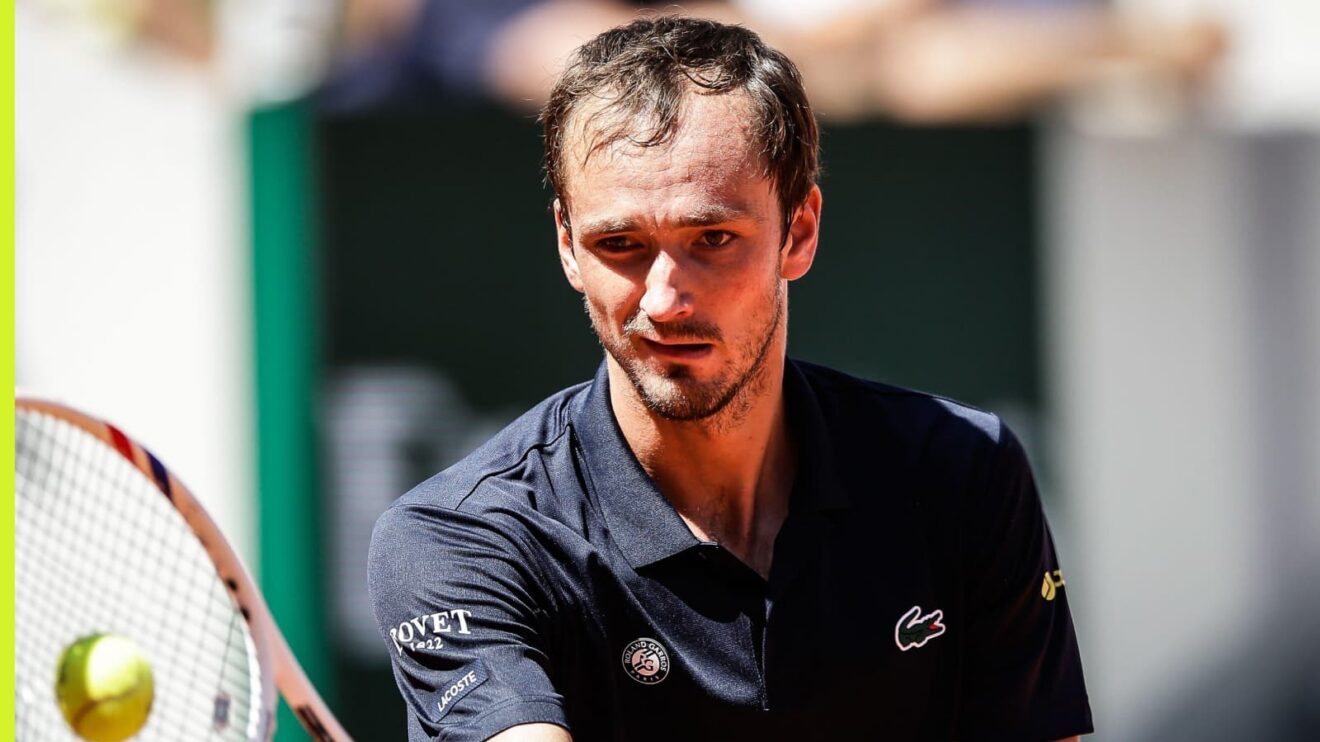 Daniil Medvedev at the French Open
