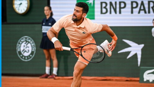 Novak Djokovic at Roland Garros