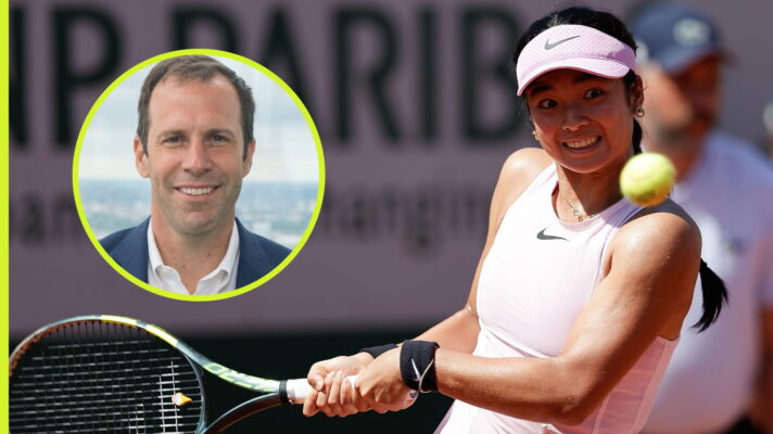 Alex Eala and Greg Rusedski