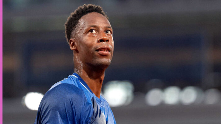 Pictured: Gael Monfils during a match