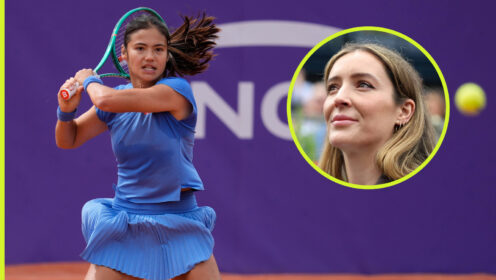 Emma Raducanu and Laura Robson