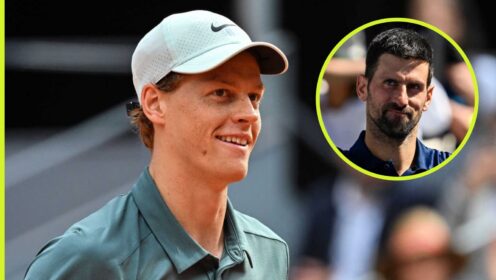 Jannik Sinner and Novak Djokovic
