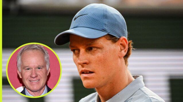 Jannik Sinner and Patrick McEnroe