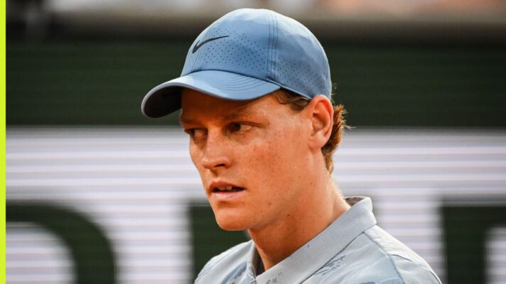 Jannik Sinner in action at the French Open