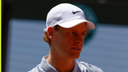 Jannik Sinner at the French Open