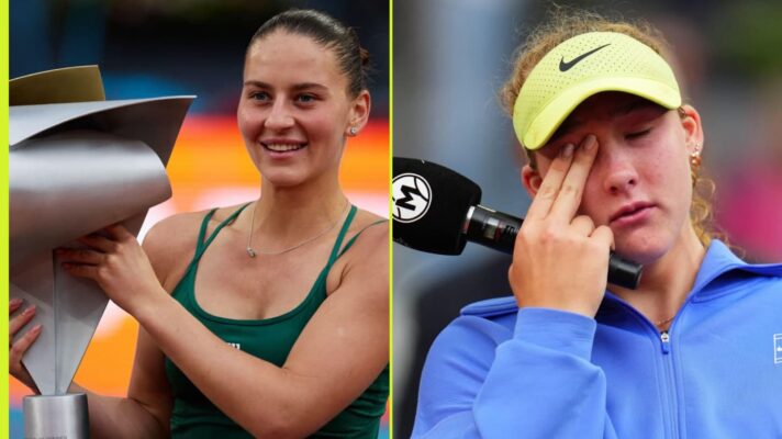 Marta Kostyuk and Mirra Andreeva at the Madrid Open