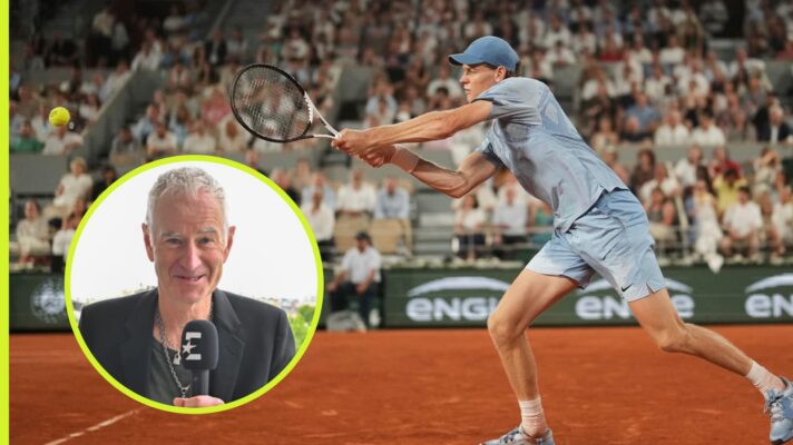 Jannik Sinner and John McEnroe
