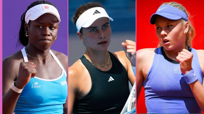 Pictured: Victoria Mboko, Iva Jovic and Ksenia Efremova