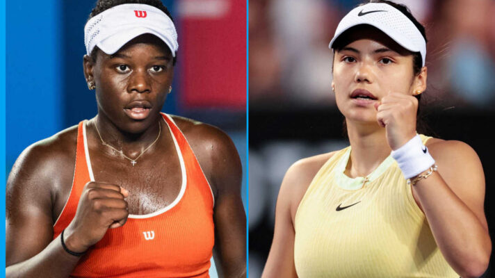 Pictured: Victoria Mboko and Emma Raducanu