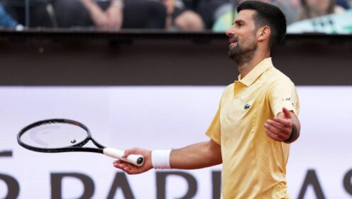 Novak Djokovic at the 2026 Italian Open