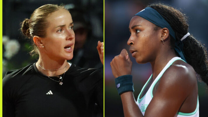 Pictured: Elina Svitolina and Coco Gauff
