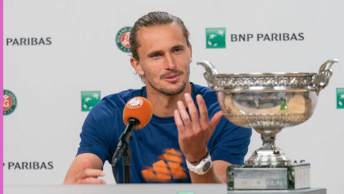 Pictured: Alexander Zverev French Open press conference