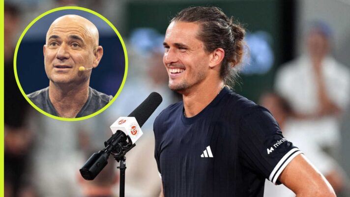 Alexander Zverev and Andre Agassi
