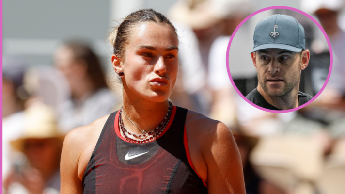 Aryna Sabalenka and Andy Roddick