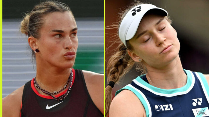 Pictured: Aryna Sabalenka and Elena Rybakina