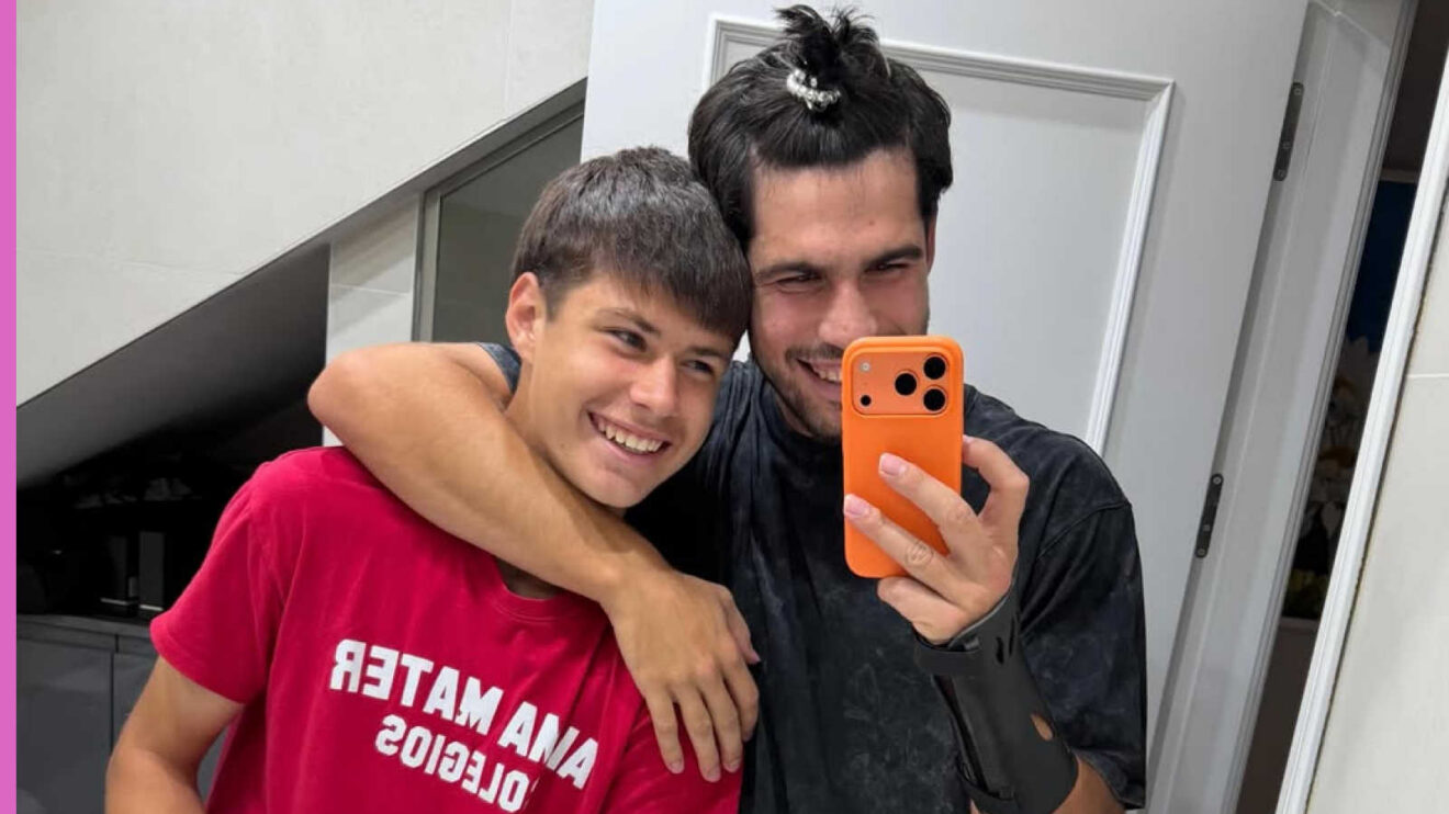 Pictured: Carlos Alcaraz and his brother Jaime Alcaraz