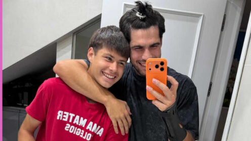 Pictured: Carlos Alcaraz and his brother Jaime Alcaraz