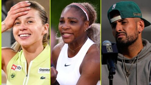 Maja Chwalinska, Serena Williams and Nick Kyrgios