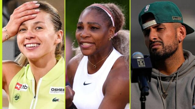 Maja Chwalinska, Serena Williams and Nick Kyrgios