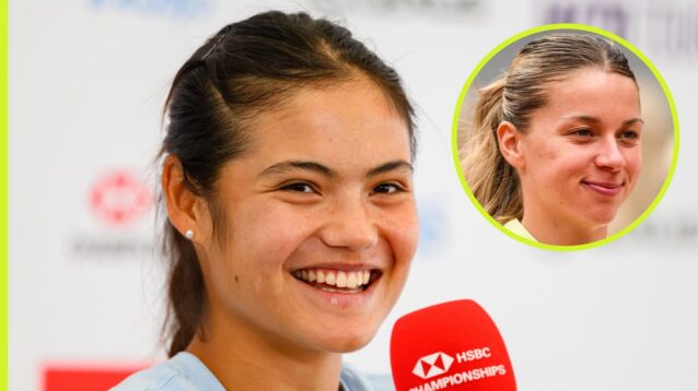 Emma Raducanu and Maja Chwalinska