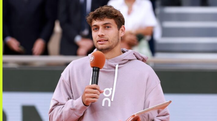 Flavio Cobolli speaks at Roland Garros
