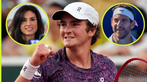 Joao Fonseca, Gabriela Sabatini and Juan Martin del Potro