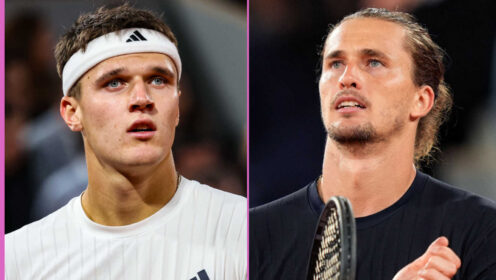 Pictured: Jakub Mensik and Alexander Zverev
