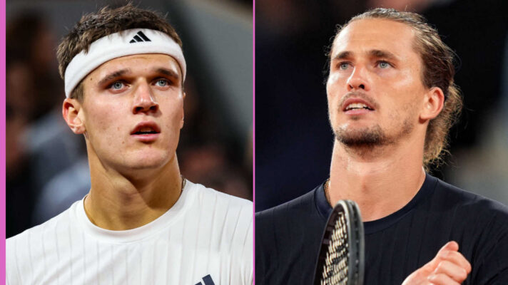 Pictured: Jakub Mensik and Alexander Zverev
