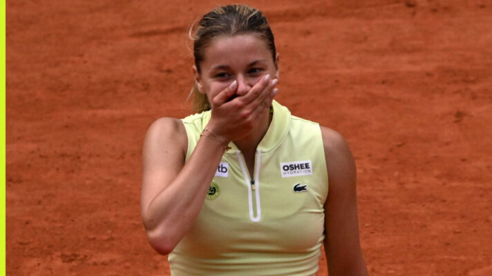 Pictured: Maja Chwalinska stunned after winning