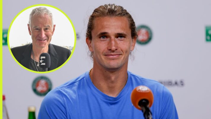 Alexander Zverev and John McEnroe