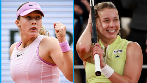Pictured: Mirra Andreeva and Maja Chwalinska.