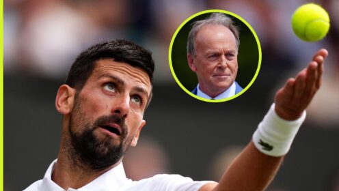 Novak Djokovic and John Lloyd