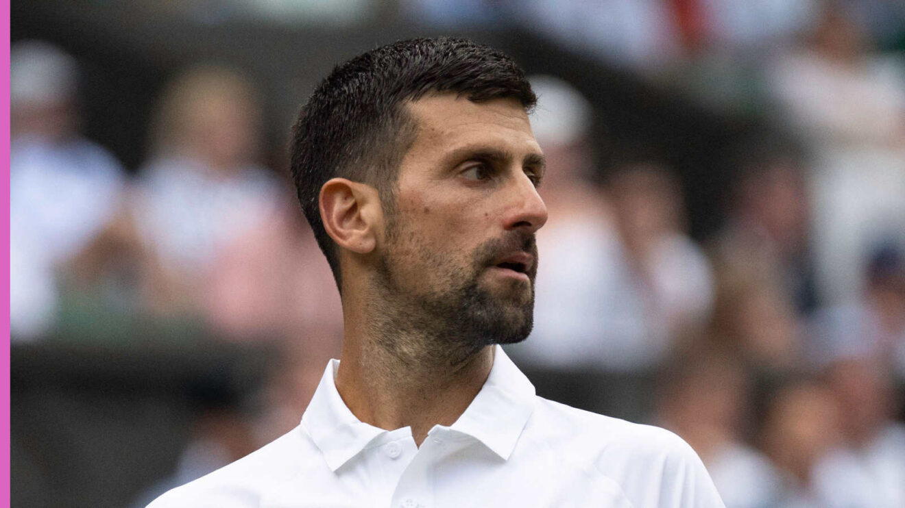 Pictured: Novak Djokovic during a match