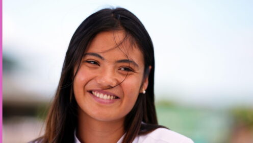 Emma Raducanu ar Wimbledon