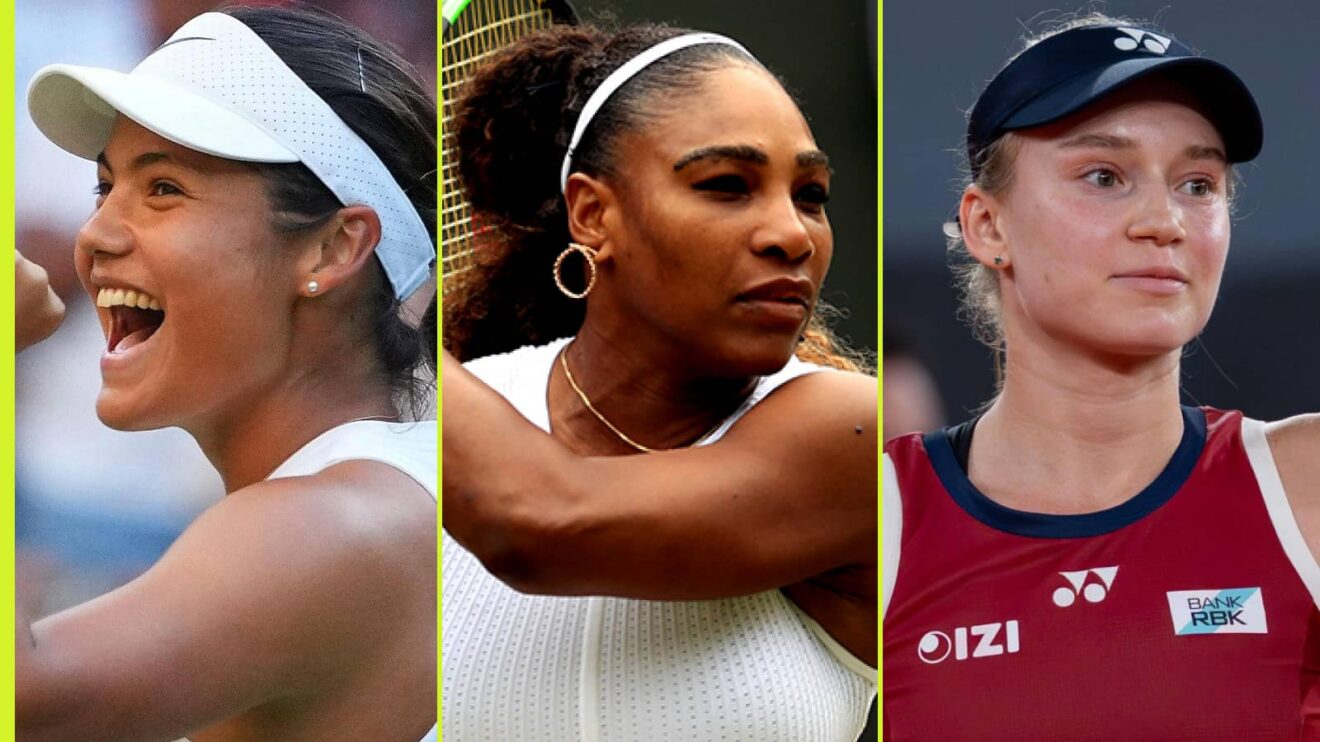 Emma Raducanu, Serena Williams and Elena Rybakina