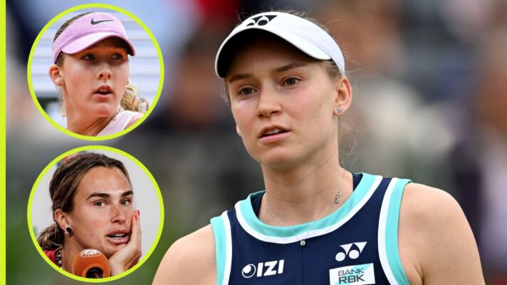Elena Rybakina, Mirra Andreeva and Aryna Sabalenka