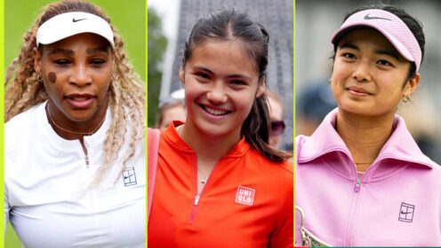 Pictured: Serena Williams, Emma Raducanu and Alex Eala