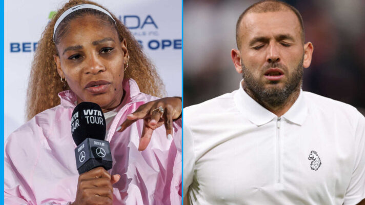 Pictured: Serena Williams and Dan Evans
