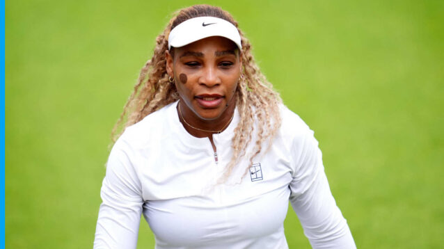 Pictured: Serena Willliams in action