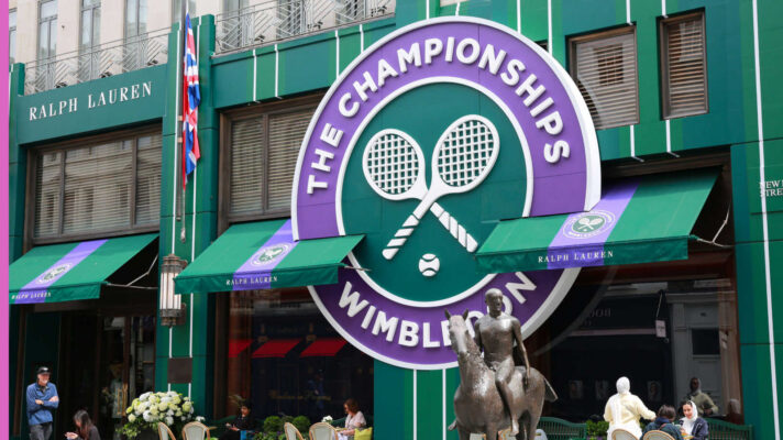 Pictured: The Wimbledon gift shop