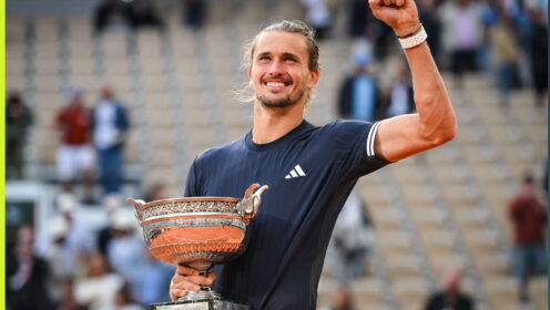 Alexander Zverev at Roland Garros