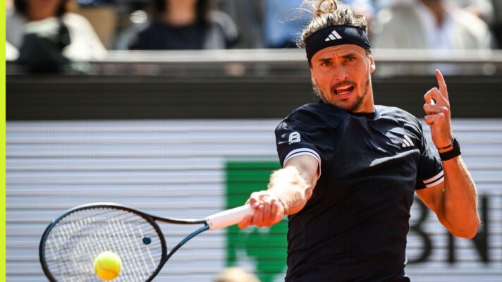 Alexander Zverev during the French Open final