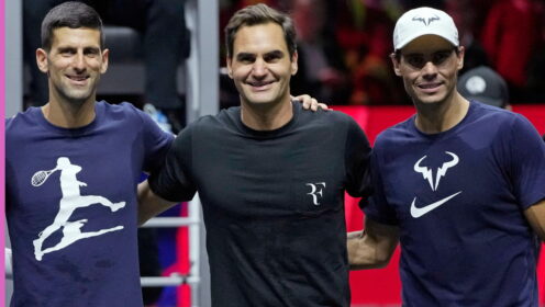 Pictured: Novak Djokovic, Roger Federer, and Rafael Nadal
