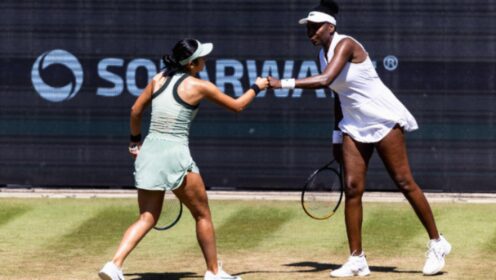 Alexandra Eala and Venus Williams at Bad Homburg
