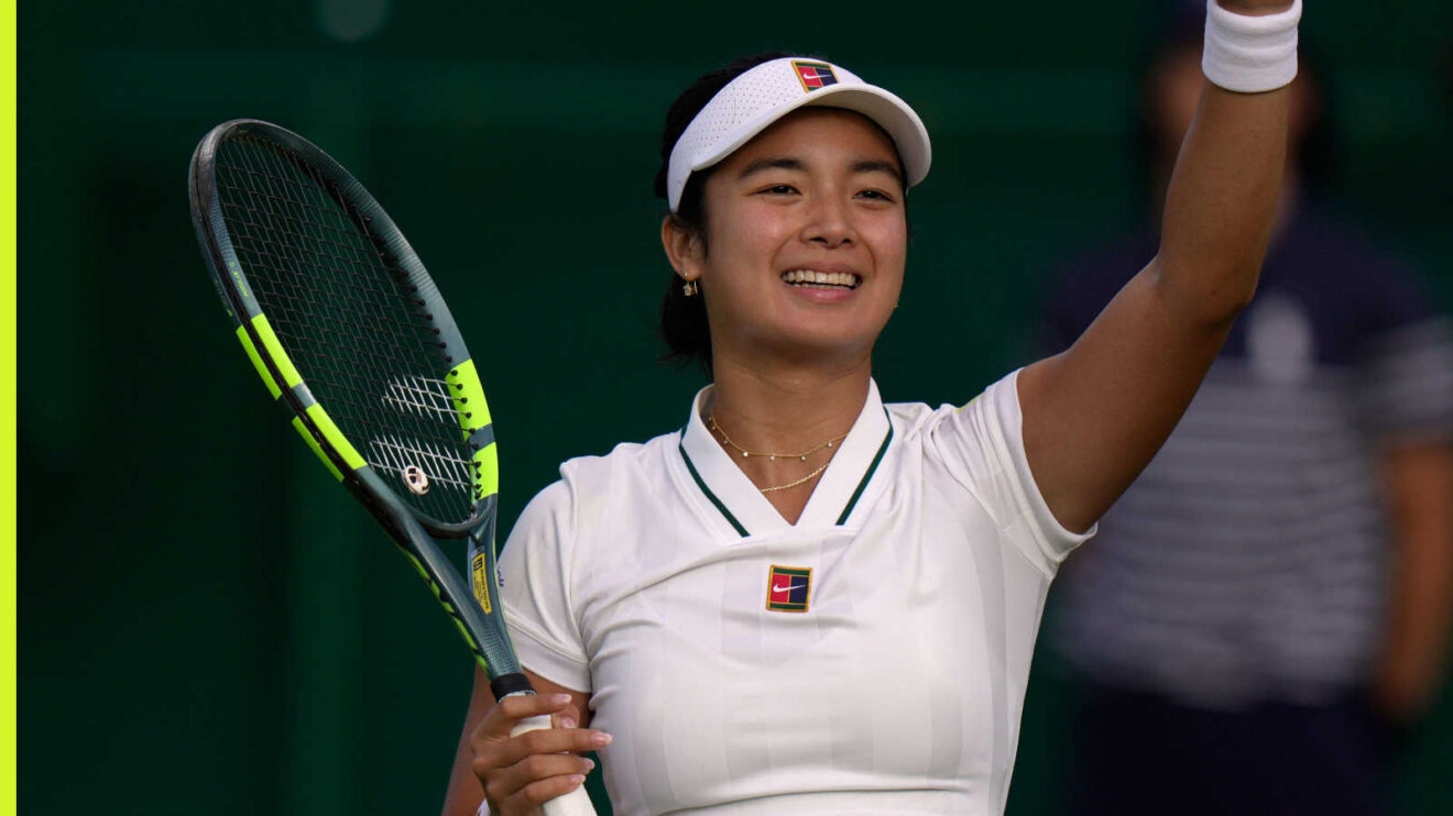 Pictured: A delighted Alex Eala