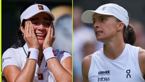 Alex Eala and Iga Swiatek at Wimbledon